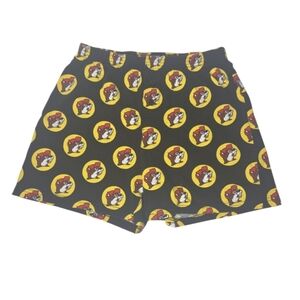 Buc-ee's Black Bucky Beaver Boxer Lounge Shorts Size S